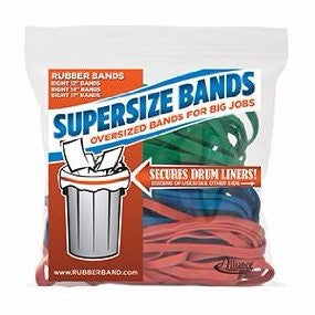 Supersize Rubber Bands – Assorted Sizes – Case of 10 Bags