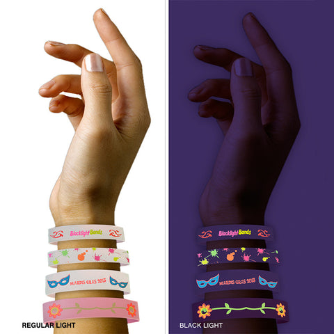 Printed Bands: Blacklight Bands