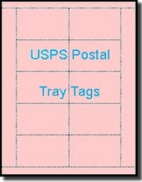 Pink Laser Tray Tags